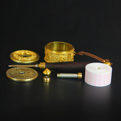 Buddha Stones Tibetan Lucky Prayer Wheel Six True Words Decoration