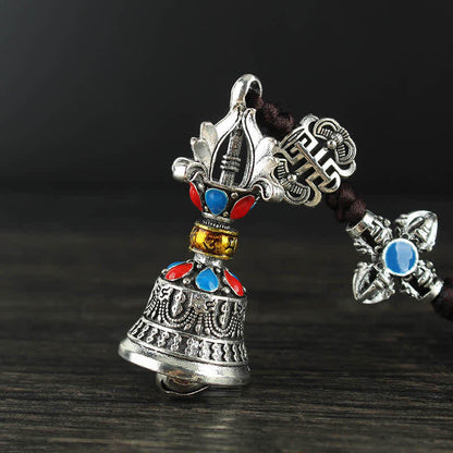 Buddha Stones Tibet Om Mani Padme Hum Vajra Dorje Spiritual Car Hanging Decoration