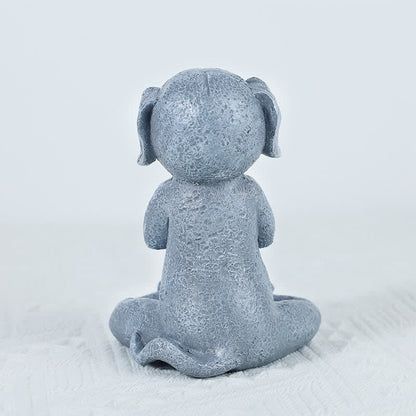 Buddha Stones Meditating Zen Dog Cat Frog Decoration