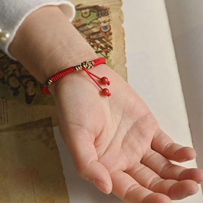 Buddha Stones Five Colors King Kong Knot String Protection Luck Bracelet