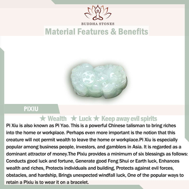 Buddha Stones Fengshui Wealth Prosperity Jade PiXiu Luck Ring