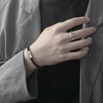 Buddha Stones Seven Deadly Sins Seven Virtues Braided String Bracelet