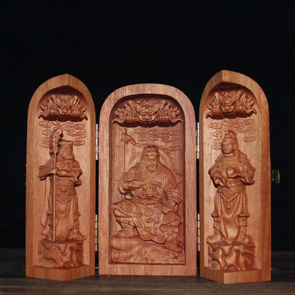 Buddha Stones Avalokitesvara Kwan Yin Buddha Cherry Wood Compassion Home Decoration Altar