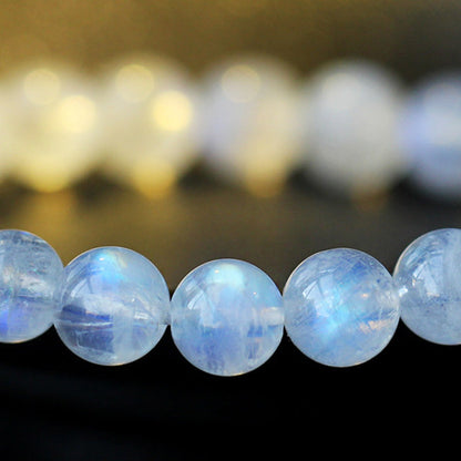 Buddha Stones Moonstone Calm Healing Positive Bracelet