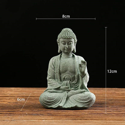 Buddha Stones Tibetan Meditation Contemplation Buddha Serenity Compassion Statue Figurine Decoration