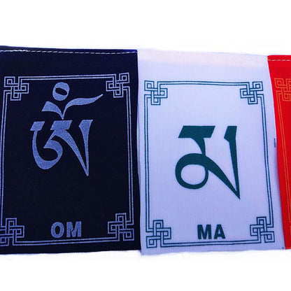 Tibetan Blessing Windhorse Om Mani Padme Hum Outdoor Car Prayer Flag Decoration