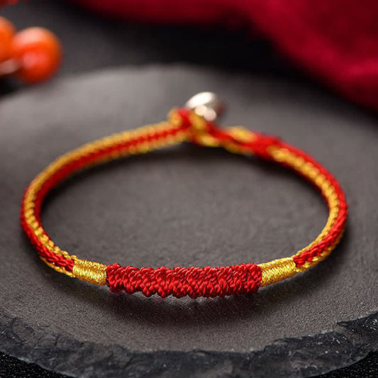 Buddha Stones Tibetan Handmade Braid Luck String Protection Bracelet