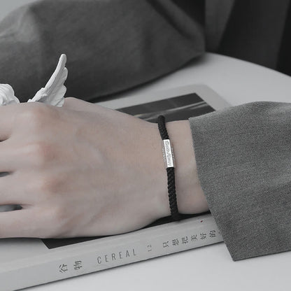 Buddha Stones Seven Deadly Sins Seven Virtues Braided String Bracelet