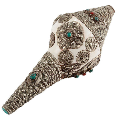 Buddha Stones Tibetan Natural Shankha Conch Shell Seashell Wealth Lucky Home Decoration