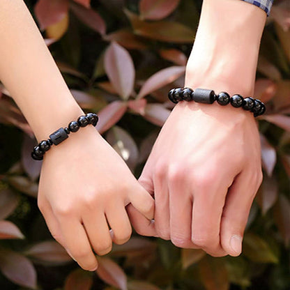 Buddha Stones Soul Cleansing Black Obsidian Phoenix Dragon Bracelet
