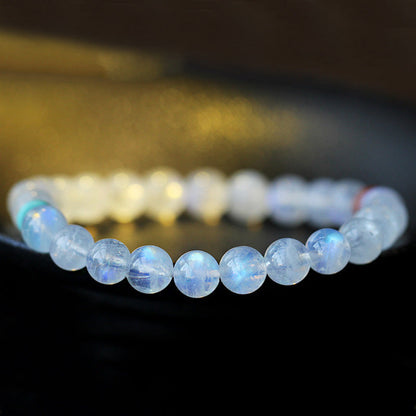 Buddha Stones Moonstone Calm Healing Positive Bracelet