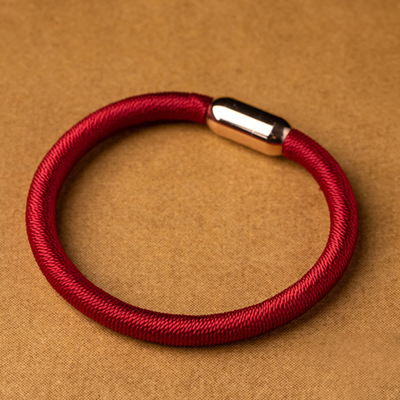 Buddha Stones Tibetan Handmade King Kong Knot Protection Magnetic Buckle Braided Bracelet (Extra 30% Off | USE CODE: FS30)
