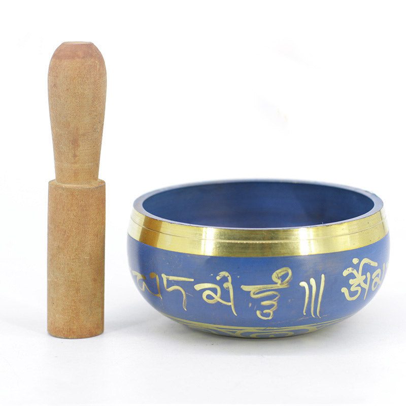Buddha Stones Tibetan Sound Bowl Handcrafted for Relaxation Meditation Prayer Singing Bowl Set