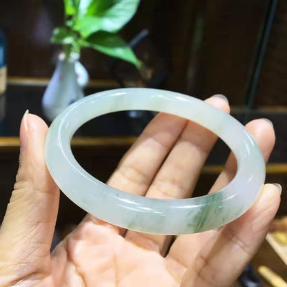 Buddha Stones Jade Abundance Luck Blessing Bracelet Bangle