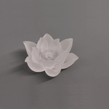 Buddha Stones Mini Lotus Liuli Crystal Healing Meditation Stick Incense Burner