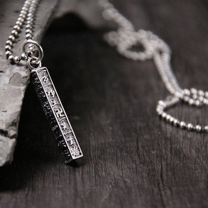 Buddha Stones 925 Sterling Silver Tibetan Om Mani Padme Hum Buddha Swastika Symbol Wisdom Necklace Pendant