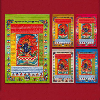 Buddha Stones Tibetan 10 Colors Windhorse Buddha Healing Auspicious Outdoor Prayer Flag