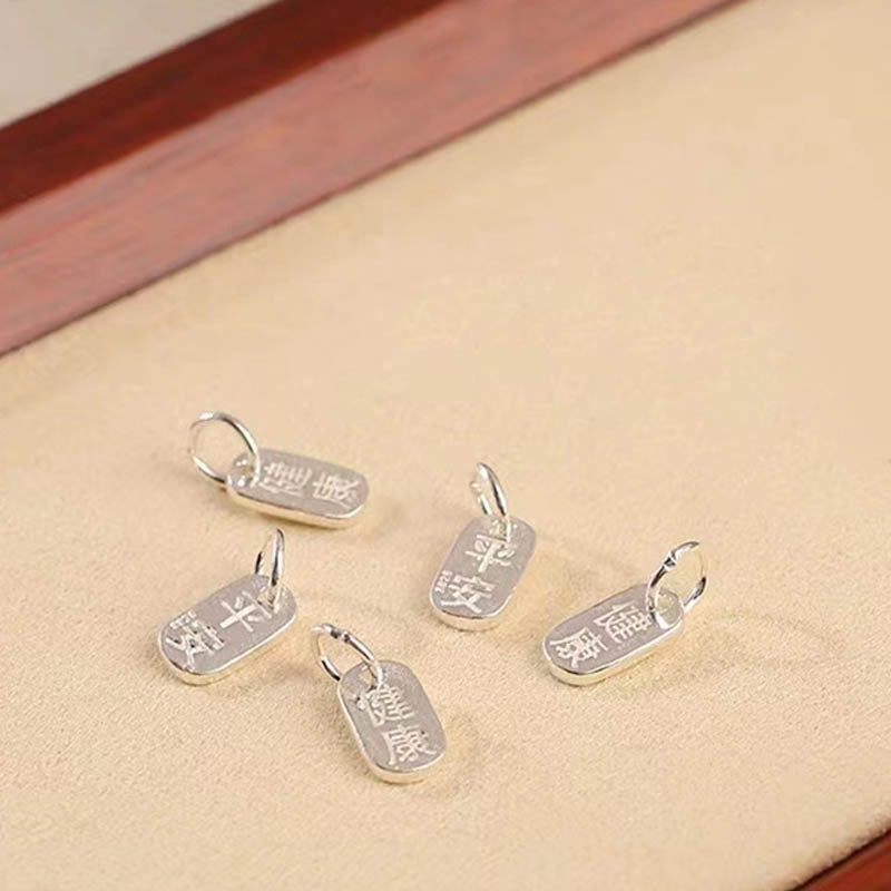 Buddha Stones 925 Sterling Silver Auspicious Clouds Peace Buckle Safe And Sound Bracelet Anklet (Extra 30% Off | USE CODE: FS30)