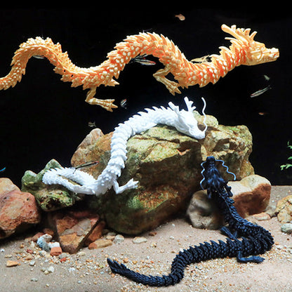 Buddha Stones Feng Shui Dragon Luminous 3D Printed Dragon Luck Success Home Decoration