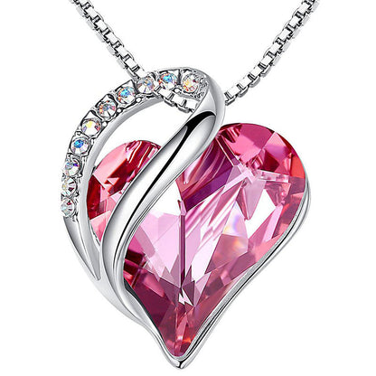 Buddhastoneshop Love Heart Birthstone Healing Energy Necklace Pendant (Extra 30% Off | USE CODE: FS30)