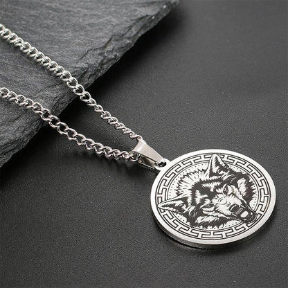 Animal Titanium Steel Chain Necklace Protection Pendant (Extra 30% Off | USE CODE: FS30)