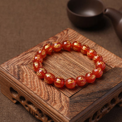 FREE Today: Open The Mind Tibet White Crystal Black Onyx Om Mani Padme Hum Meditation Bracelet