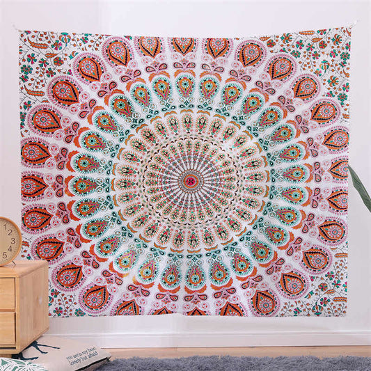 Bohemian Mandala Pattern Tapestry Wall Hanging Wall Art Focus Creativity Home Living Room Decor (Extra 30% Off | USE CODE: FS30)